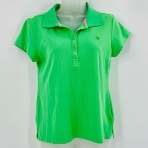 GLORIA VANDERBILT Green Polo Top 0146